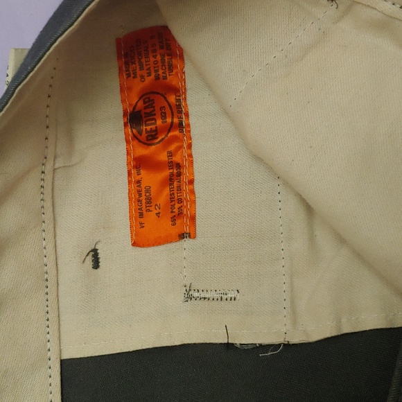 RED KAP CARGO WORK PANTS * GRAY * SIZE 42X34 * 6 POCKETS * CARGO - Picture 4 of 6